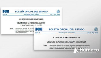 Publicados dos nuevos reales decretos que modifican exigencias en materia de vigilancia en las explotaciones ganaderas